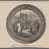 Round tray. King Stephen I., of Hungary granting the constitution, A.D. 1000.