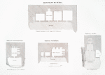 Plans des monuments de Petra. [Grand tombeau à trois étages de colonnes; Tombeau avec une inscription latine; Tombeau corinthien; Tombeau à escalier.]