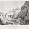 Vue d'un tombeau avec escalier (Petra).