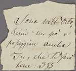 Autograph note signed to Lord Byron, April-June 1820