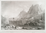 Vue du couvent de Sainte-Catherine, prise du nord (Mont Sinaï)