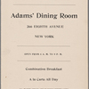 Adams' Dining Room