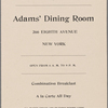 Adams' Dining Room