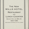 The New Mills Hotel Restaurant and Lunch Counter