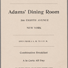 Adams' Dining Room