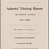 Adams' Dining Room