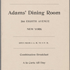 Adams' Dining Room