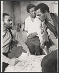 Kirk Young, Paul Benjamin and Don Blakely in the stage production The Black Terror