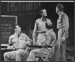 Hy Anzell, Peter Fonda and unidentified in the stage production Blood, Sweat and Stanley Poole