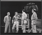 Darren McGavin, Peter Fonda, Hy Anzell and Robert Weil in the stage production Blood, Sweat and Stanley Poole