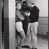 Mindy Carson and unidentified actor in the stage production The Body Beautiful