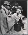 Paul Benjamin, Zakes Mokae, and Ruby Dee in the stage production Boesman and Lena