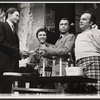 Konrad Matthaei, Christopher Bernau, Harold Scott and Matthew Tobin in the replacement cast of The Boys in the Band