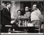 Konrad Matthaei, Christopher Bernau, Harold Scott and Matthew Tobin in the replacement cast of The Boys in the Band