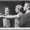 Ted LePlat [center] and unidentified others in the replacement cast of The Boys in the Band