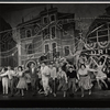 David Opatoshu, Michele Lee, Cesare Siepi, George S. Irving [left] and ensemble in the stage production Bravo Giovanni