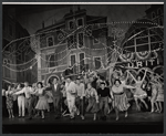 David Opatoshu, Michele Lee, Cesare Siepi, George S. Irving [left] and ensemble in the stage production Bravo Giovanni