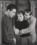 Lou Antonio, Ellie Wood and unidentified in the stage production The Buffalo Skinner