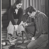 Nancy Franklin and Lou Antonio in the stage production The Buffalo Skinner