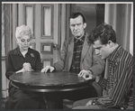 Estelle Ritchie, Crahan Denton, and Lou Antonio in the stage production The Buffalo Skinner