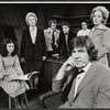 Clockwise from left: Geraldine Sherman, Barbara Lester, Roger Newman, Hayward Morse, Christopher Hastings, Holland Taylor, and Alan Bates in the stage production Butley