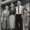 Bob Van Hooton [center] and unidentified others in the 1961 tour of Bye Bye Birdie