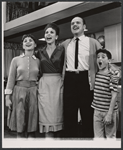 Bob Van Hooton [center] and unidentified others in the 1961 tour of Bye Bye Birdie