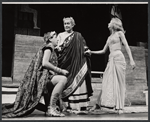 George Voskovec, Carrie Nye and unidentified in the 1963 American Shakespeare production of Caesar and Cleopatra