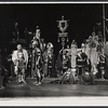 George Voskovec [left] and unidentified others in the 1963 American Shakespeare production of Caesar and Cleopatra