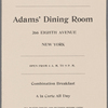Adams' Dining Room