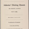 Adams' Dining Room