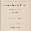 Adams' Dining Room
