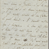 Autograph letter unsigned, fragment, to Lord Byron, January 5 - 11, 1820