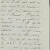 Autograph letter unsigned, fragment, to Lord Byron, January 5 - 11, 1820