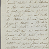Autograph letter unsigned, fragment, to Lord Byron, January 5 - 11, 1820
