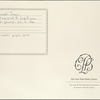 Autograph note unsigned to Lord Byron, Mid-January - 15 July 1820