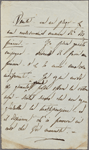 Autograph letter unsigned to Lord Byron, ? Late January - early February 1820