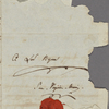 Autograph letter signed to Lord Byron, ? Late January - early February 1820