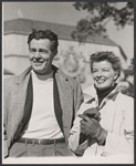 Robert Ryan and Katharine Hepburn