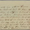 Letter to Gen. [Benjamin] Lincoln, Fort ferry