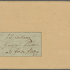 Letter to Gen. [Benjamin] Lincoln, Fort ferry