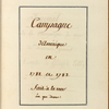 Campagne d'Amérique de M. Le Comte. de Grasse Tilly en 1781 et 1782