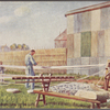 Shanghai.  Native method of manufacturing cotton cloth.