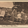Shanghai.  Country women on wheel barrow.