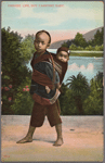 Chinese life, boy carrying baby.
