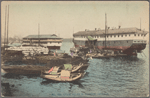 Opium hulks in Shanghai Harbour.
