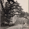 The high tower in the castle of Nagoya.  (The honourable national building.)