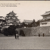 The south-western corner turret and the high tower in the castle of Nagoya.  (The honourable national building.)