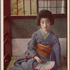 Woman with fan.