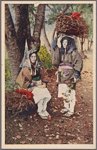 Oharame, or women from the village of Ohara near Kyoto, carrying firewood for sale.